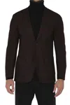 Santaniello Man Blazer Khaki Size 44 Wool