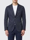 Santaniello Single-breasted Wool Blend Blazer In Blue