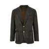 Santaniello L-blend Destructured Jacket In Gray
