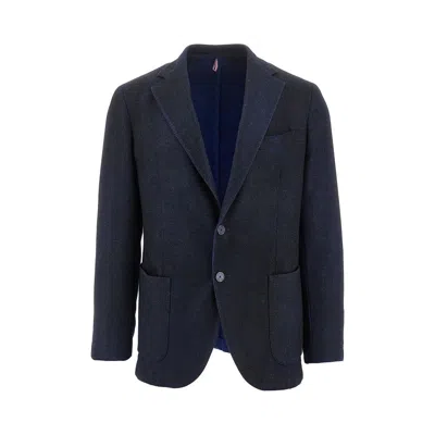 Santaniello L-blend Tailored Single-breasted Jacket In Green