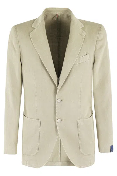 SANTANIELLO LIGHTWEIGHT TWO-BUTTON JACKET WITH NOTCHED LAPEL