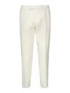 Santaniello Linen Pleated Trousers In Neutral