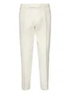 Santaniello Linen Pleated Trousers In Neutral