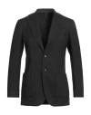 Santaniello Man Blazer Black Size 36 Cotton