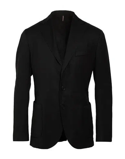 Santaniello Man Blazer Black Size 38 Wool