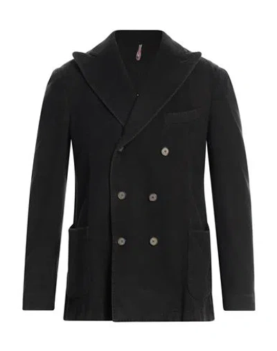 Santaniello Man Blazer Black Size 40 Wool