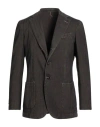 Santaniello Man Blazer Brown Size 40 Cotton