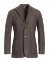 Santaniello Man Blazer Brown Size 40 Wool, Polyester