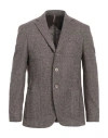 Santaniello Man Blazer Brown Size 42 Wool, Polyester, Acrylic, Silk In Brown