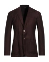 Santaniello Man Blazer Cocoa Size 38 Cotton In Red