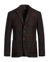 Santaniello Man Blazer Burgundy Size 42 Wool In Red