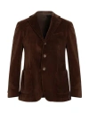 Santaniello Man Blazer Cocoa Size 38 Cotton In Brown