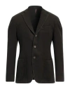 Santaniello Man Blazer Dark Green Size 42 Wool