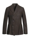 Santaniello Man Blazer Military Green Size 42 Wool, Cotton, Polyamide, Polyester In Green