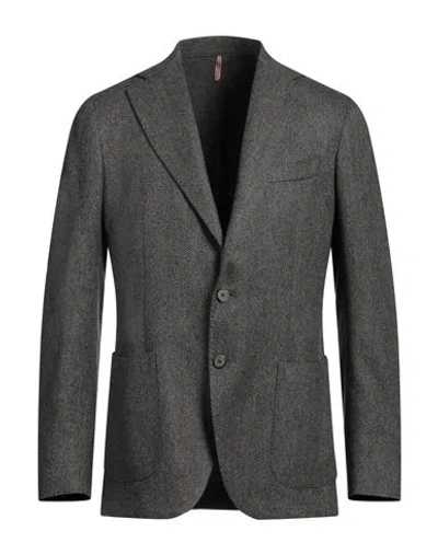 Santaniello Man Blazer Grey Size 40 Wool