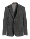 Santaniello Man Blazer Grey Size 44 Cotton, Elastane
