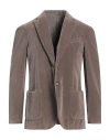 Santaniello Man Suit Jacket Dove Grey Size 42 Cotton In Beige