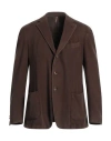 Santaniello Man Blazer Khaki Size 44 Wool In Beige