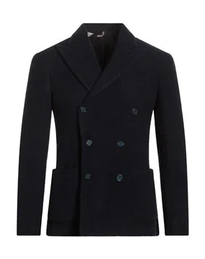 Santaniello Man Blazer Midnight Blue Size 34 Wool, Polyamide, Elastane