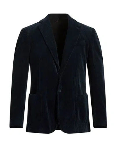 Santaniello Man Blazer Midnight Blue Size 36 Cotton