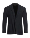 Santaniello Man Blazer Midnight Blue Size 42 Wool, Polyamide, Cashmere, Elastane In Blue