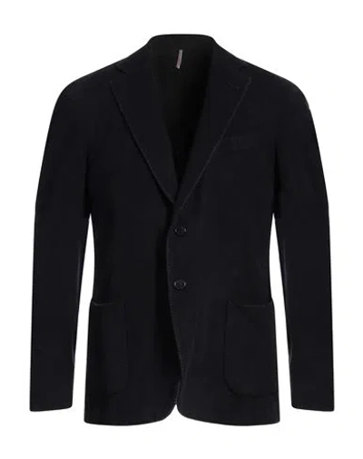 Santaniello Man Blazer Midnight Blue Size 42 Wool