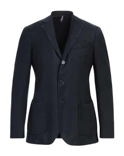 Santaniello Man Blazer Midnight Blue Size 44 Wool In B Blu