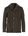 Santaniello Man Blazer Military Green Size 40 Cotton In Green