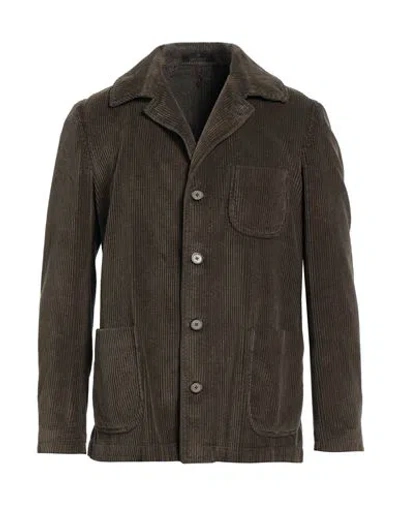Santaniello Man Blazer Military Green Size 40 Cotton