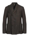 Santaniello Man Blazer Military Green Size 42 Wool, Cotton, Polyamide, Polyester In Green