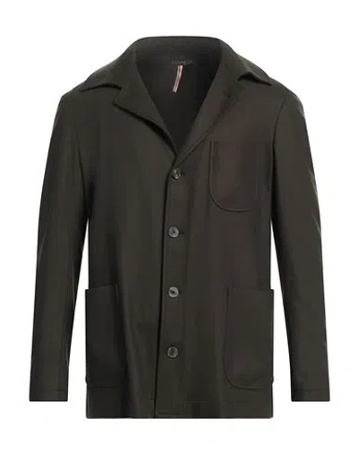 Santaniello Man Blazer Military Green Size 38 Wool, Polyamide, Cashmere, Elastane