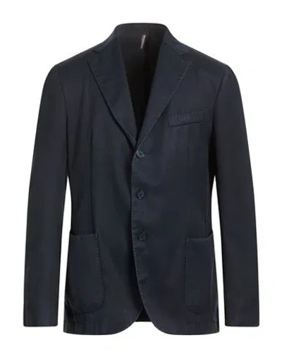 Santaniello Man Blazer Navy Size 38 Wool In Blue