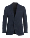 Santaniello Man Blazer Midnight Blue Size 44 Wool In Navy