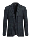 Santaniello Man Blazer Slate Blue Size 42 Wool, Cashmere, Polyester, Polyamide