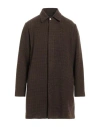 Santaniello Man Coat Camel Size 40 Cotton, Polyester In Beige