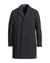 Santaniello Man Coat Midnight Blue Size 40 Wool, Acrylic, Polyester, Polyamide In Blue