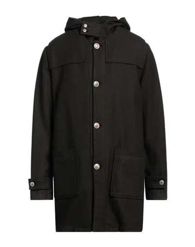 Santaniello Man Coat Military Green Size 40 Cashmere, Polyamide