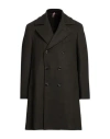 Santaniello Man Coat Military Green Size 42 Wool, Polyamide, Cashmere In Green