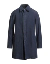 Santaniello Man Denim Outerwear Midnight Blue Size 40 Cotton