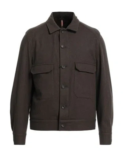 Santaniello Man Jacket Dark Green Size 42 Wool, Polyamide, Polyester