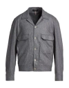 Santaniello Man Jacket Grey Size 38 Wool, Polyamide, Cashmere, Elastane In Gray