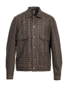 Santaniello Man Jacket Khaki Size 42 Wool