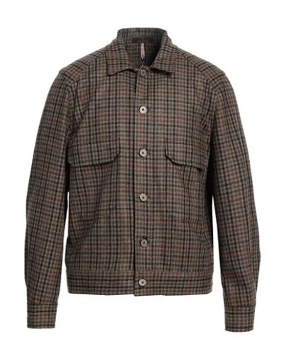 Santaniello Man Jacket Khaki Size 42 Wool