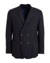 Santaniello Man Jacket Midnight Blue Size 40 Wool, Polyester, Elastane In Blue
