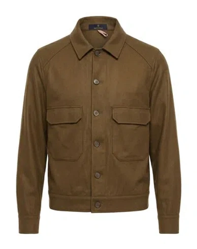 Santaniello Man Jacket Taupe Size 40 Wool, Polyamide, Cashmere, Elastane In Grey
