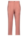 Santaniello Pants In Rose-pink Wool In Pink