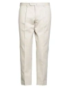 Santaniello Man Pants Beige Size 36 Cotton In Neutral
