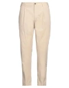 Santaniello Man Pants Beige Size 36 Cotton, Elastane