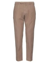 Santaniello Man Pants Beige Size 36 Cotton, Elastane In Brown