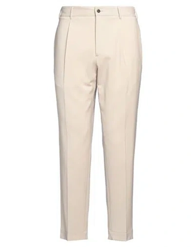 Santaniello Man Pants Beige Size 36 Wool